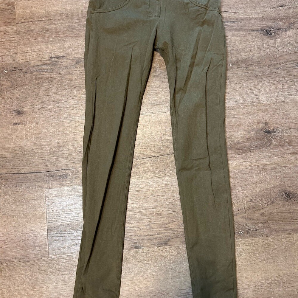 Freddy WR.UP Pants Womens M Olive Green High Rise Skinny Stretch Jegging